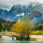 Jansa Lake near Kranjska Gora, Slovenia