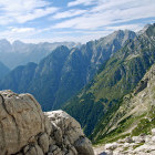 Hiker in the Julian Alps, Slovenia
