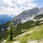 Mala Mojstrovka peak in the Julian Alps, Slovenia