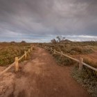 Walkway leading to Playa de los Genoveses Beach in Cabo de Gata, Spain