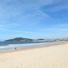 Nigran beach along the Camino de Santiago Coastal Way walking trail in Spain