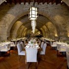 Dining hall at the Parador accommodation in Santiago, Spain
