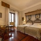 Bedroom at the Parador accommodation in Santiago, Spain
