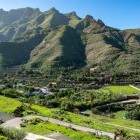 Fruit plantations and vineyards in Agaete Valley, Gran Canaria, the Canary Islands