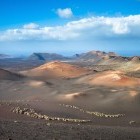 Timanfaya National Park in Lanzarote in the Canary Islands