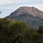 View of La Serreta Mountain in Catalonia, Spain