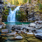 Waterfall in Ordesa Valley, the Spanish Pyrenees