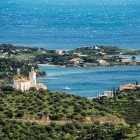 View of the sea from Cadaques along the Catalan Coast in Spain