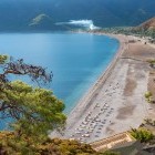 Aerial view of Adrasan Beach in Turkey