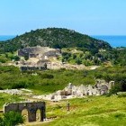 Amphitheatre and ruins near Patara Beach in Turkey