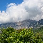 View to Butterfly Valley and Baba Dag from Faralya in Turkey