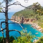 View of a bay from Lycian Way in Turkey