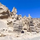 Wind sculptures on Santorini in Greece
