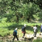 Trekkers in Darjeeling, India