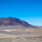 Hikers in the Atacama Desert