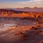 Moon crater in Valle de Luna, Chile