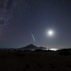 Shooting star and night sky in Chile