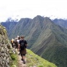 Hikers on the Inca Trail in the Sacred Valley
