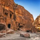 Cave dwellings in Little Petra, Jordan
