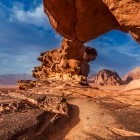 The Little Rock Bridge in Wadi Rum, Jordan