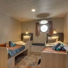 View of a Twin Porthole Room on Plancius, in Greenland.