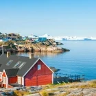 A colourful house in Ilulissat, Greenland, Arctic