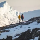 Hikers at the Ilulissat Icefjord in Greenland