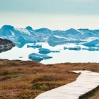 The Ilulissat Icefjord icebergs in Greenland, Arctic