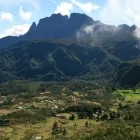 Marla village in Mafate caldera, Reunion Island