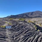 Lava cordee & Piton de la Fournaise in Reunion Island.