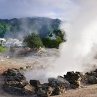 Hot spring furnas on São Miguel Island in the Azores
