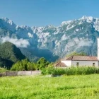 Church on the Alpe Adria path in Italy.