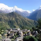The village of Ghandruk in the Annapurna range Nepal