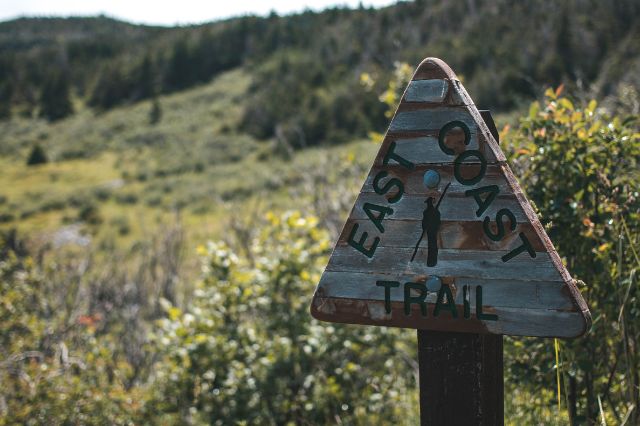East coast trail marker