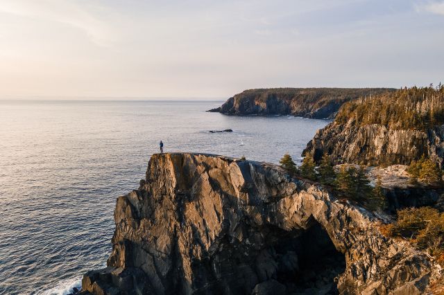 Cliff view of the sea