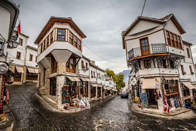 Gjirokastra Bazaar in Albania