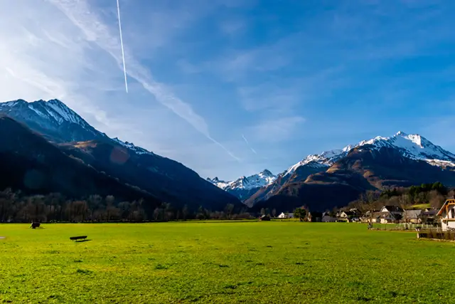 Arrens Marsous village in the French Pyrenees