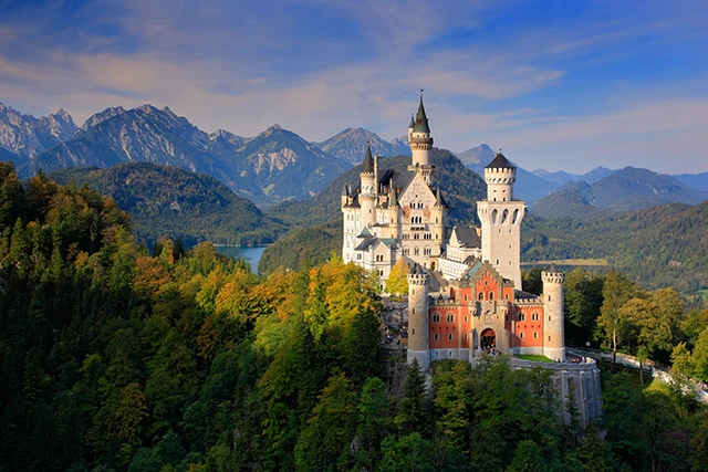 Neuschwanstein Castle in Bavaria, Germany