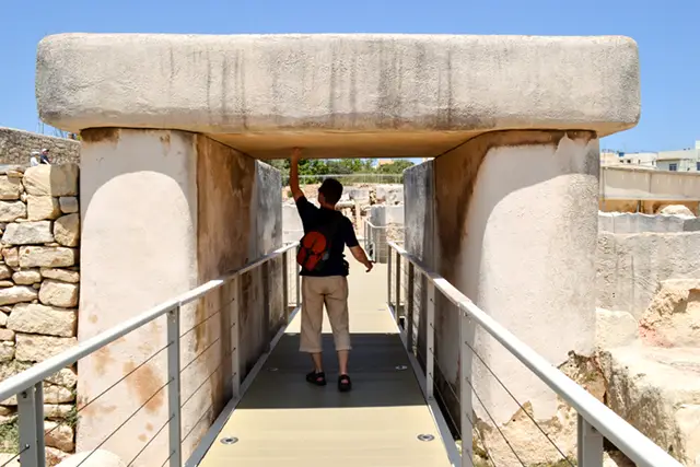 Ggantija Temple complex in Malta