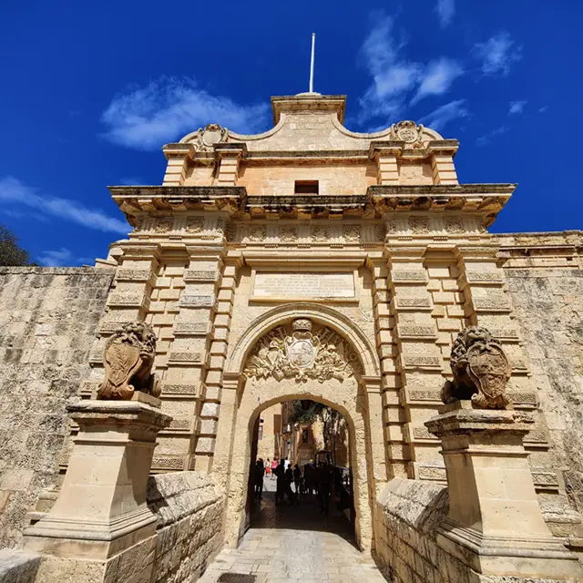 Mdina gate in Malta