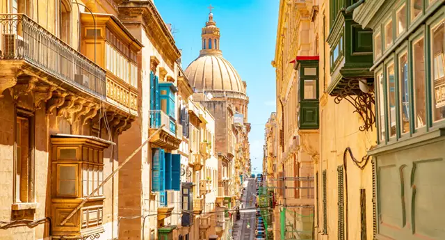 Street in Valletta, Malta