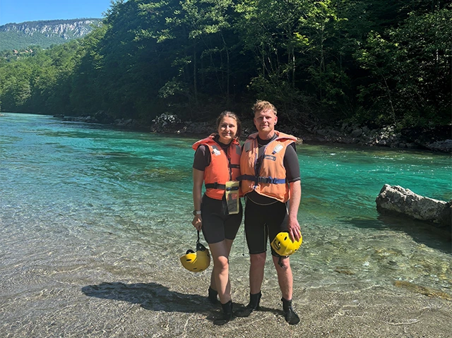 Katie & Tom at Tara River Canyon in Durmitor National Park, Montenegro.