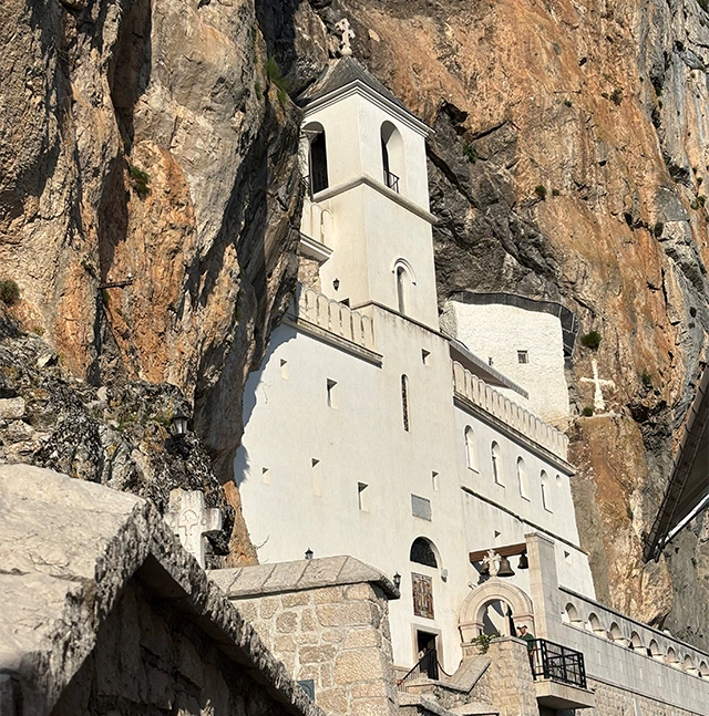 Ostrog Monastery in Montenegro.