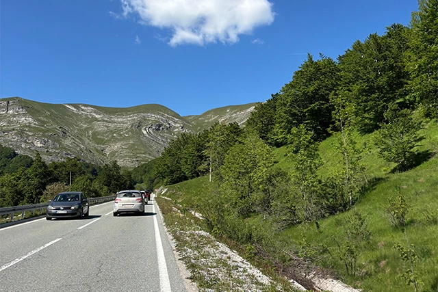 Road to Zabljak, the gateway to Durmitor National Park in Montenegro.