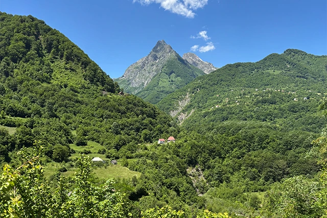 Views from the R18 road in Montenegro.
