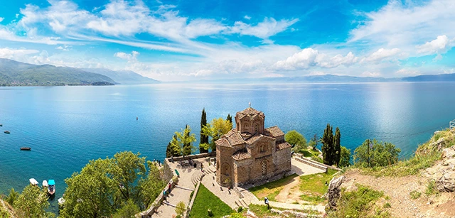 Jovan Kaneo in Lake Ohrid, North Macedonia