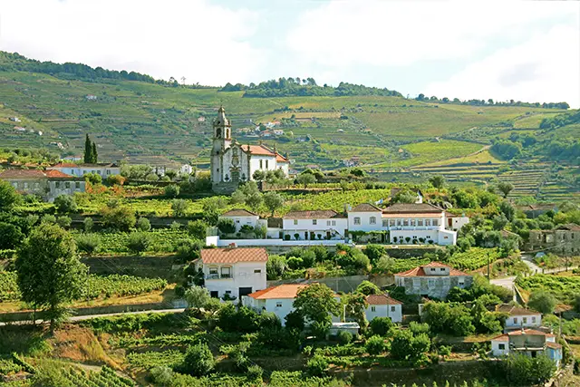 The Duoro Valley landscape in Portugal 