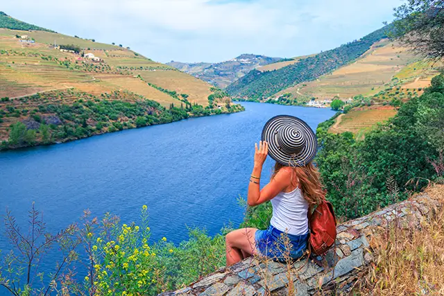 Woman in the Duoro Valley, Portugal 
