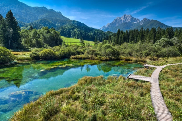 Sava River in the Julian Alps, Slovenia