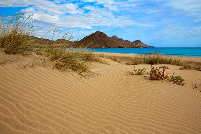 Playa de los Genoveses beach in Cabo de Gata Natural Park, Spain